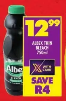Shoprite Albex thin bleach offer