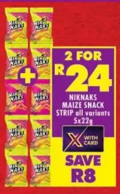 Shoprite Niknaks maize snack strip offer