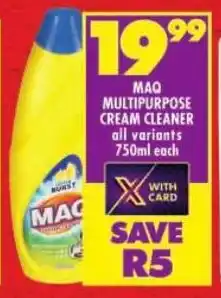 Shoprite Maq multipurpose cream cleaner offer