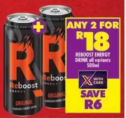 Shoprite Reboost energy drink offer