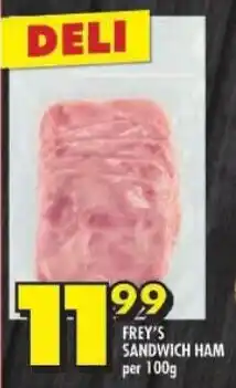 Shoprite Frey's sandwich ham offer