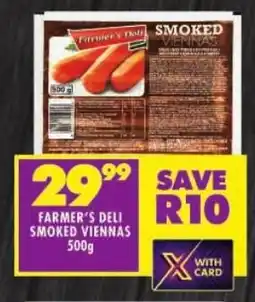 Shoprite Farmer's deli smoked viennas offer