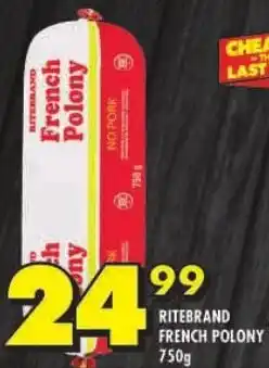 Shoprite Ritebrand french polony offer