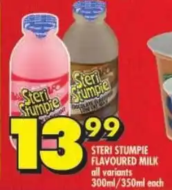 Shoprite Steri stumpie flavoured milk offer