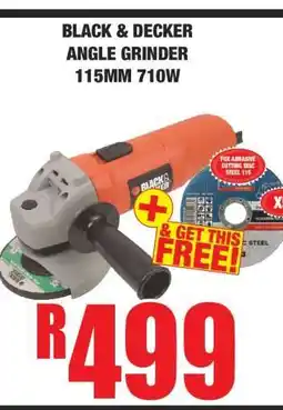 Boxer BLACK & DECKER ANGLE GRINDER 115MM 710W offer
