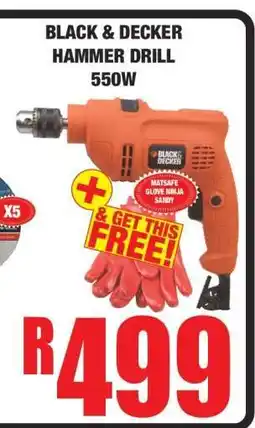 Boxer BLACK & DECKER HAMMER DRILL 550W offer