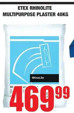 Boxer ETEX RHINOLITE MULTIPURPOSE PLASTER 40KG offer
