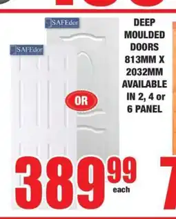 Boxer SAFEdor DEEP MOULDED DOORS offer