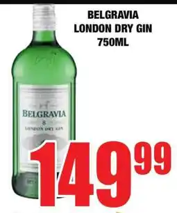 Boxer Belgravia London Dry Gin 750ml offer