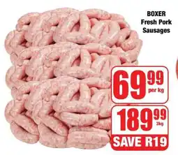 Boxer BOXER Fresh Pork Sausages offer