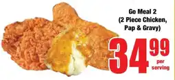 Boxer Go Meal 2 (2 Piece Chicken, Pap & Gravy) offer