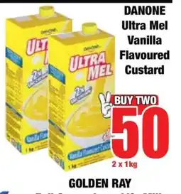 Boxer Danone Ultra Mel Vanilla Flavoured Custard offer