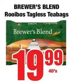 Boxer Brewer's Blend Rooibos Tagless Teabags offer