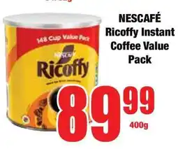 Boxer NESCAFÉ Ricoffy Instant Coffee Value Pack offer