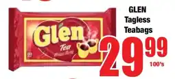 Boxer GLEN Tagless Teabags offer