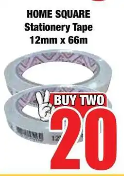 Boxer HOME SQUARE Stationery Tape 12mm x 66m offer