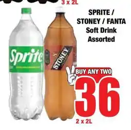 Boxer SPRITE / STONEY / FANTA Soft Drink Assorted offer