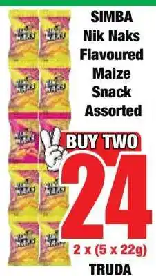 Boxer SIMBA Nik Naks Flavoured Maize Snack Assorted offer