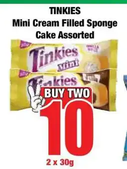 Boxer TINKIES Mini Cream Filled Sponge Cake Assorted offer