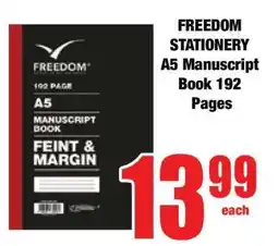Boxer FREEDOM STATIONERY A5 Manuscript Book 192 Pages offer