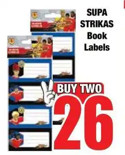 Boxer SUPA STRIKAS Book Labels offer