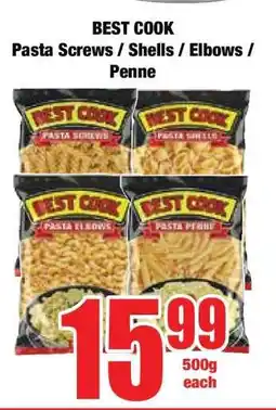 Boxer BEST COOK Pasta Screws / Shells / Elbows / Penne offer