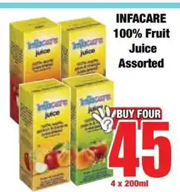 Boxer INFACARE 100% Fruit Juice Assorted offer
