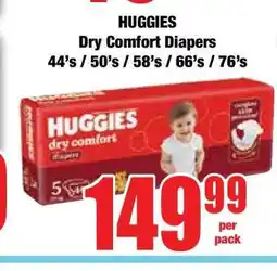 Boxer HUGGIES Dry Comfort Diapers offer