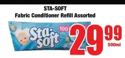 Boxer STA-SOFT Fabric Conditioner Refill Assorted offer
