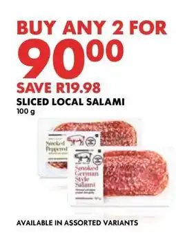 Woolworths Sliced Local Salami offer
