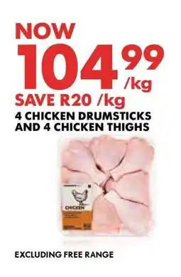 Woolworths 4 Chicken Drumsticks and 4 Chicken Thighs offer