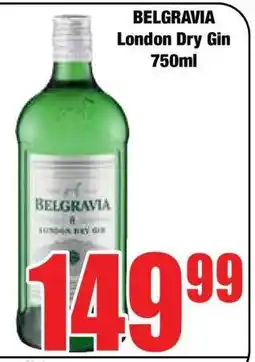 Boxer Belgravia London Dry Gin 750ml offer