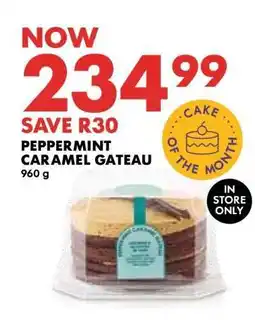 Woolworths Peppermint Caramel Gateau offer