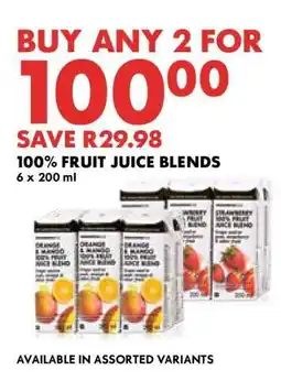 Woolworths 100% Fruit Juice Blends offer
