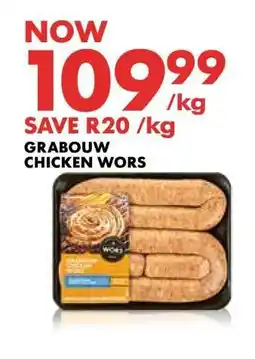 Woolworths GRABOUW CHICKEN WORS offer