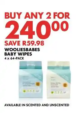 Woolworths WOOLIESBABES BABY WIPES offer