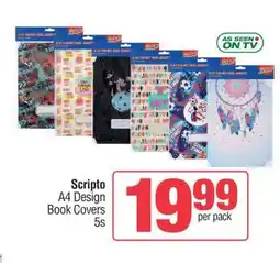 Spar Scripto A4 Design Book Covers 5s offer
