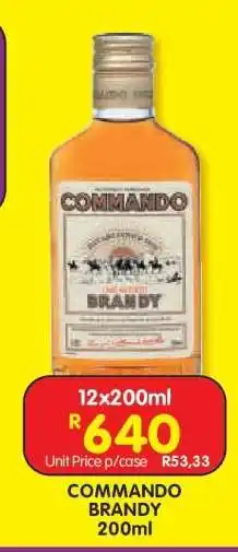 Shoprite COMMANDO BRANDY 200ml offer