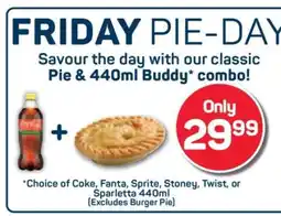 Pick n Pay Pie & 440ml Buddy Combo offer