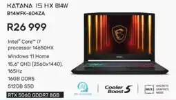Computer Mania Msi Katana 15S HX B14W offer