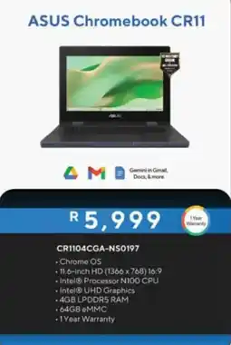 Computer Mania ASUS Chromebook CR11 offer