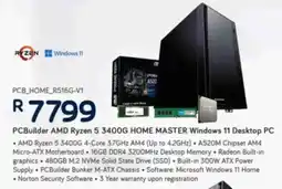 Computer Mania PCBuilder AMD Ryzen 5 3400G Home Master Windows 11 Desktop PC offer