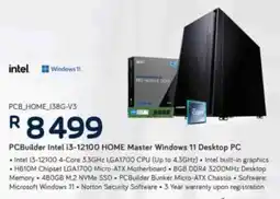 Computer Mania PCBuilder Intel i3-12100 Home Master Windows 11 Desktop PC offer
