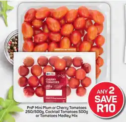 Pick n Pay PnP Mini Plum or Cherry Tomatoes, Cocktail Tomatoes or Tomatoes Medley Mix offer