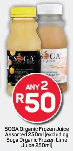 Pick n Pay SOGA Organic Frozen Juice Assorted offer