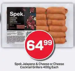 Pick n Pay Spek Jalapeno & Cheese or Cheese Cocktail Grillers offer