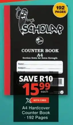 Checkers A4 Hardcover Counter Book offer