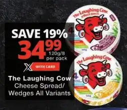 Checkers The Laughing Cow Cheese Spread/ Wedges All Variants offer