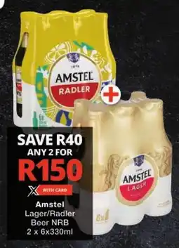 Checkers Amstel Lager/ Radler Beer NRB offer