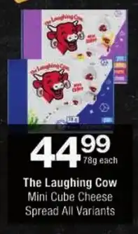 Checkers The Laughing Cow Mini Cube Cheese Spread All Variants offer